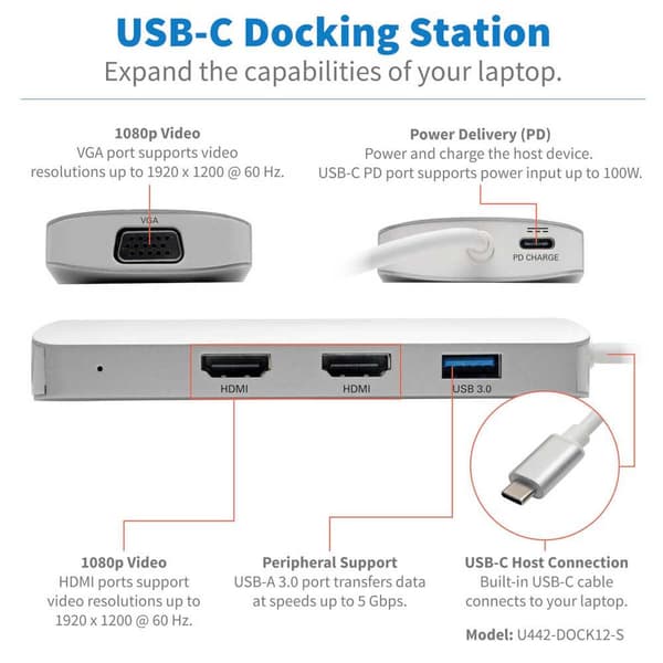 Eaton Nav Usb C Hdmi Silver