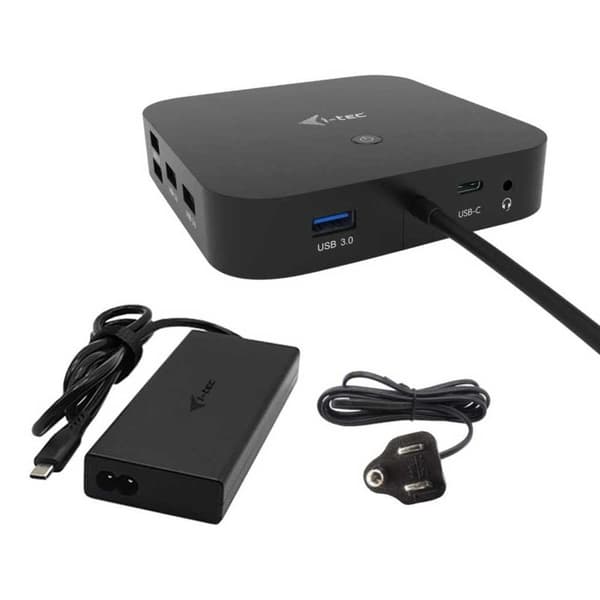 I-tec Dockingstation Usb-c Hdmi+2x Dp Charger Transparent
