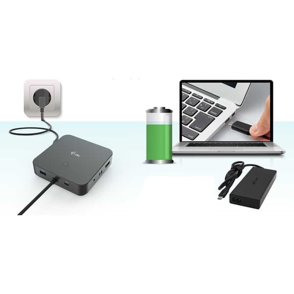 I-tec Telakka Usb-c Hdmi+2x Dp Kirkas