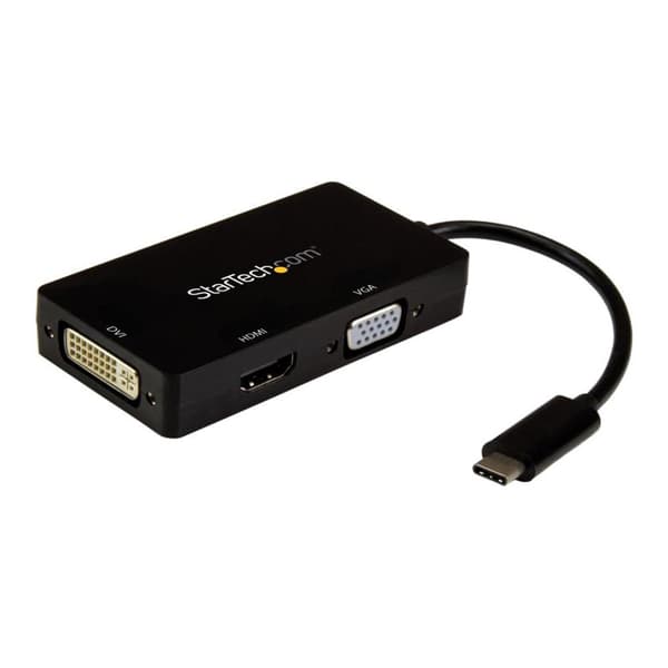 Startech Usb-c Multiport Video Adapter 3 In 1 4k Sort Sort