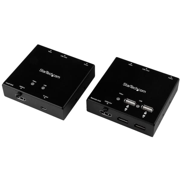 Startech över Cat Hdmi 6 Extender Med Usb 165 Fot Svart