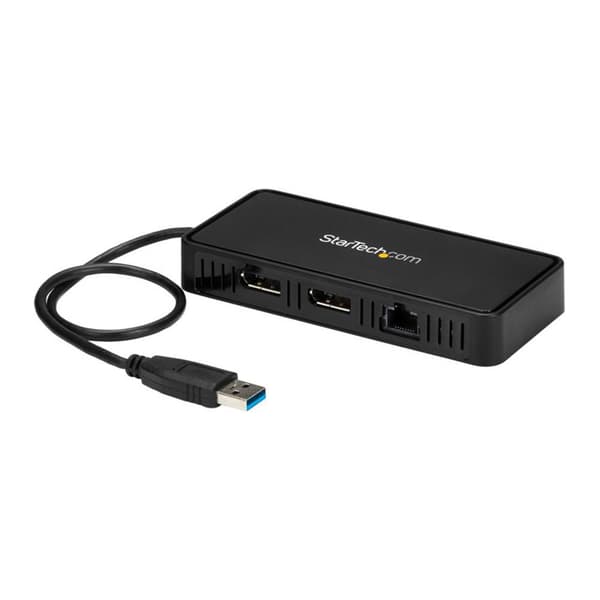 Startech Mini Dock Usb To Dual Gbe Displayport Musta
