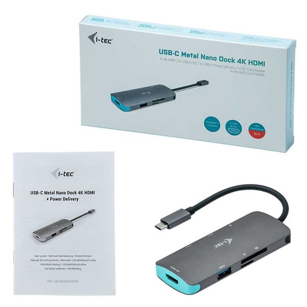 I-tec Usb C Nano 4k Hdmi Harmaa