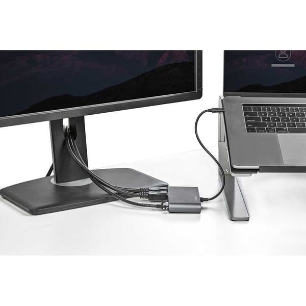 Startech Adapter Tb3dkm2dpl Thunderbolt 3 Mini Grå