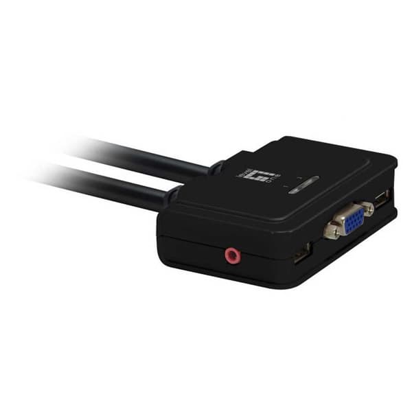 Level One Kvm To Vaihtaa 2 Pc Vga/usb/audio Musta