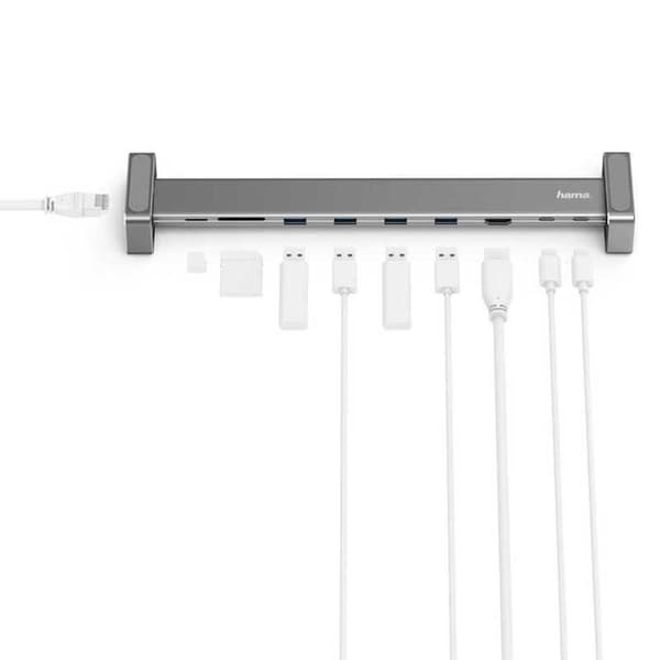 Hama Telakka Connect2 Office Basic Usb-c Hopeinen
