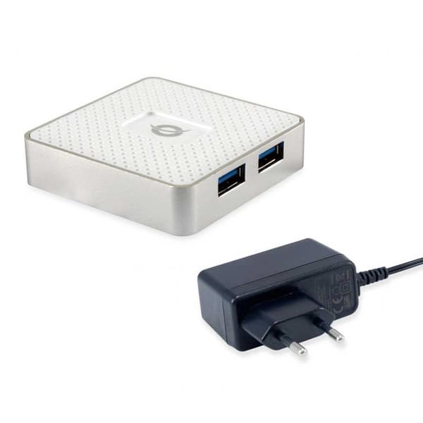 Conceptronic Nav Hubbies03w 4x Usb 3.0 Silver