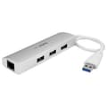 Pikkukuva 1 / 6: Startech 3-port Usb 3.0 Hub Plus Gigabit Ethernet Valkoinen