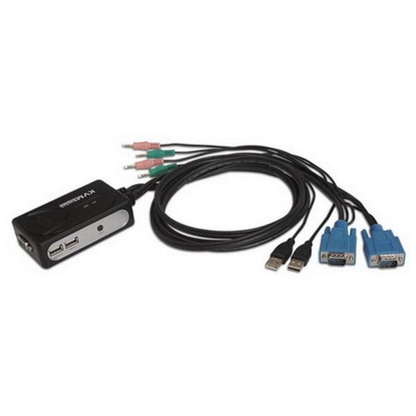 Nanocable Vaihtaa Kvm Vga/usb Musta