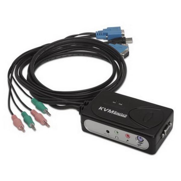 Nanocable Vaihtaa Kvm Vga/usb Musta