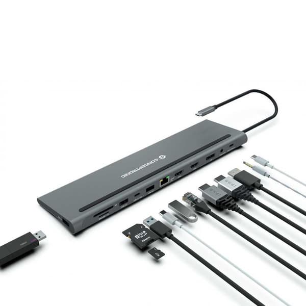 Conceptronic Donn17g Hub Usb-c Silver