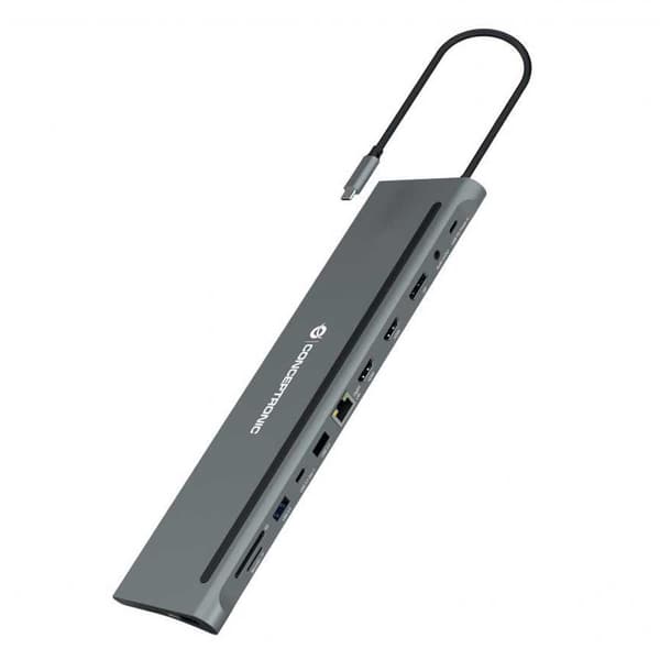 Conceptronic Donn17g Hub Usb-c Silver