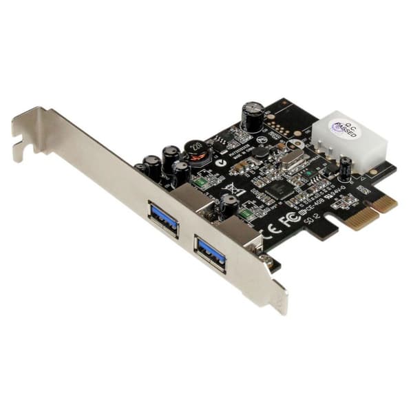Startech 2 Port Pcie Usb 3.0 Card With Uasp Søvfarvet