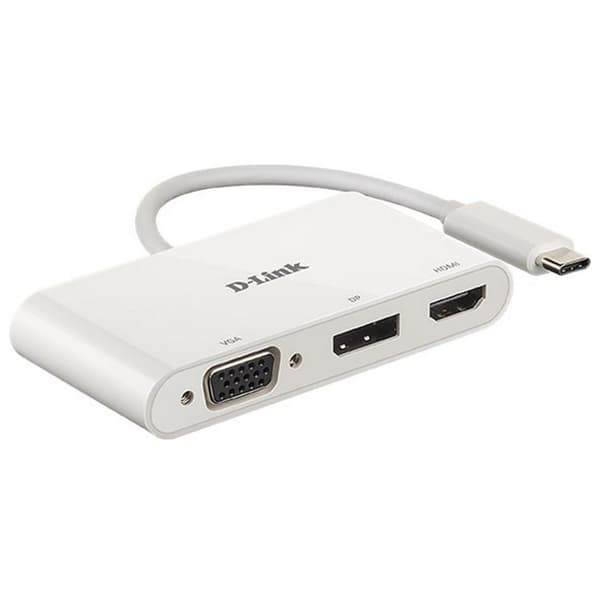 D-link Dub-v310 Displayport Hdmi/vga - Usb-c M To Hd-15 Hvid