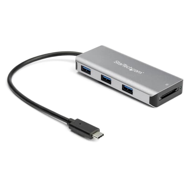 Startech Usb-c Hub 3port 3x Usba & Sd Reader Harmaa