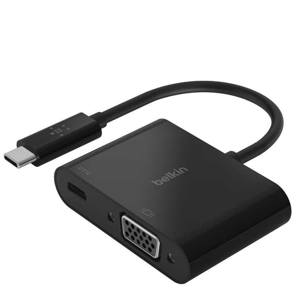 Belkin Usb-c To Vga + Charge Adapter Sort