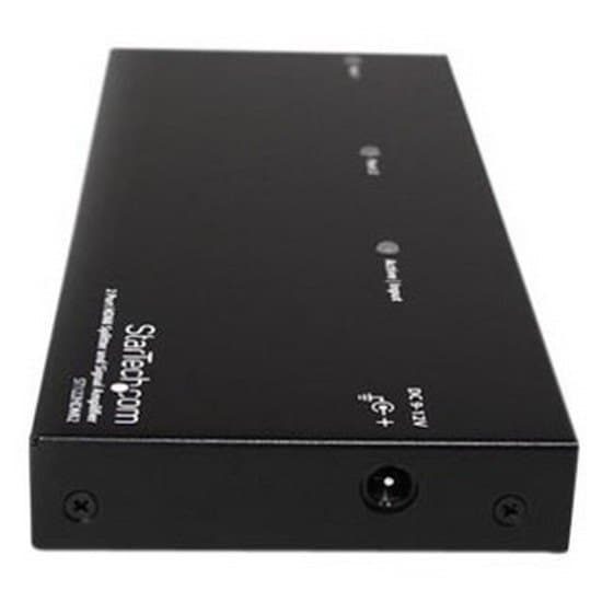 Startech 2 Port Hdmi Splitter And Signal Amplifier Svart
