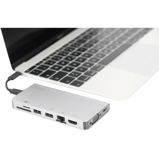 Assmann Digitus Usb C 8 Port Travel Valkoinen