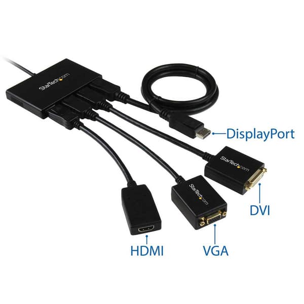 Startech Splitter Displayport Svart