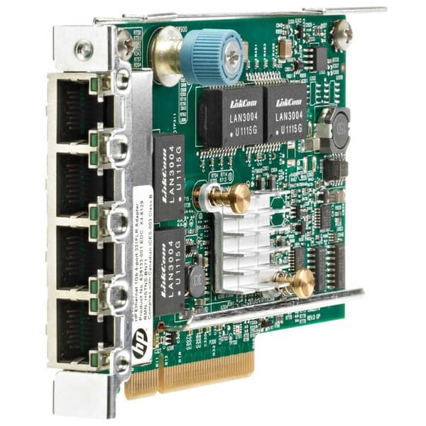 Hpe 331flr Ethernet 1gb 4 Port Adapter Flerfarvet Aluminium, Grøn