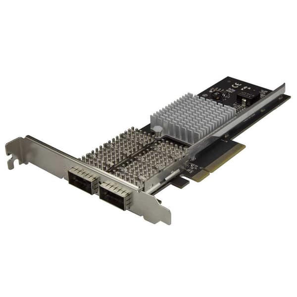 Startech Pex40gqsfdpi Svart,Silver Svart