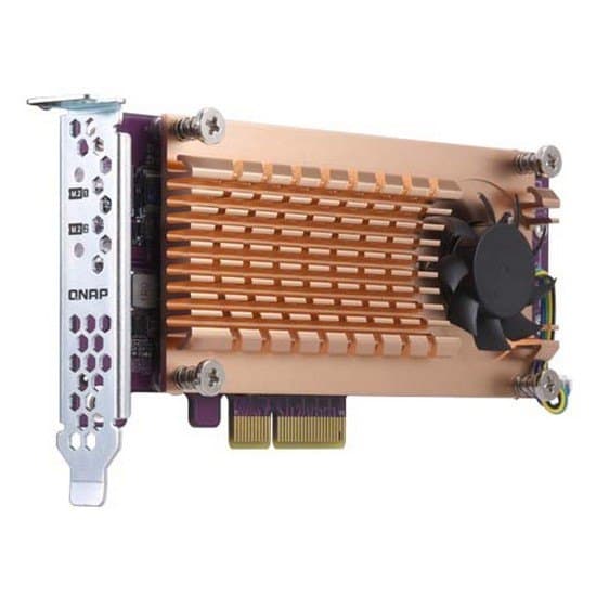 Qnap Qm2-2p-244a Orange,Svart,Guld