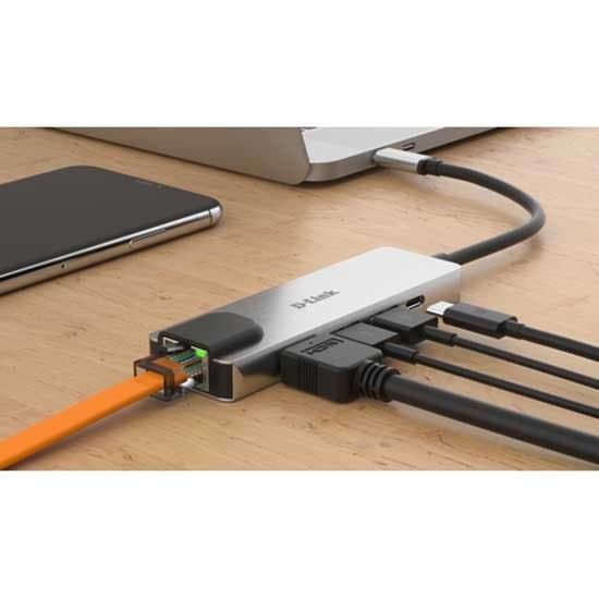 D-link Hub Dub-m520 Usb-c 5 Havne Søvfarvet