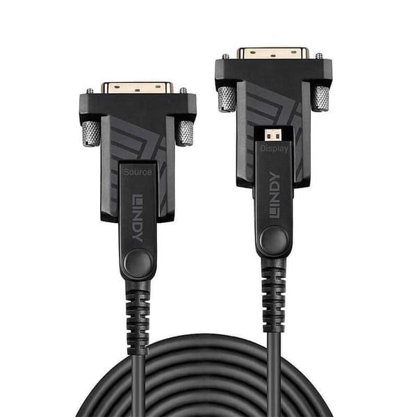 Lindy Micro Hdmi-forlænger Med Fiberoptisk Kabel 38323 40 M Søvfarvet