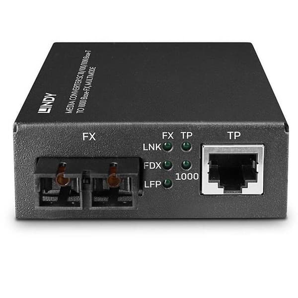 Lindy Mediekonverter Sc1000 Base-fx Sort