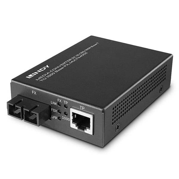 Lindy Mediekonverter Sc1000 Base-fx Sort