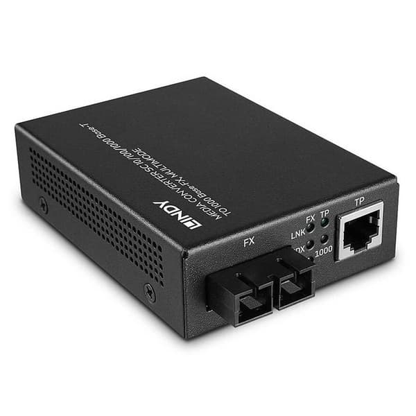Lindy Mediekonverter Sc1000 Base-fx Sort