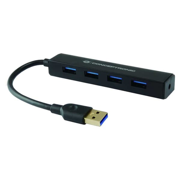 Conceptronic Nav C4pusb3 Usb-a 3.0 4 Hamnar Svart