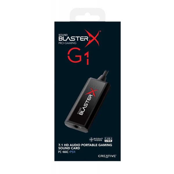 Creative Externt Ljudkort Blasterx G1 7.1 Svart