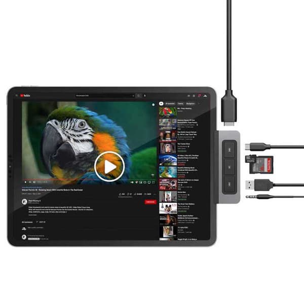 Hyperx Hub Hyperdrive Usb-c 6-1 Ipad Søvfarvet