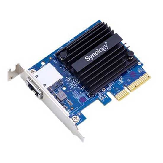Synology Pci-e Nätverkskort Till Ethernet E10g18-t1 10gb Silver Svart, Blå