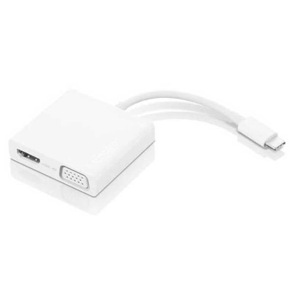Lenovo Hub Gx90t33021 Usb C Hvid Hvid