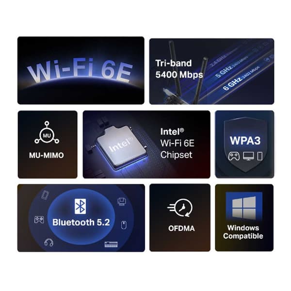 Mercusys Wifi Pci-e Udvidelseskort Ma86xe Søvfarvet