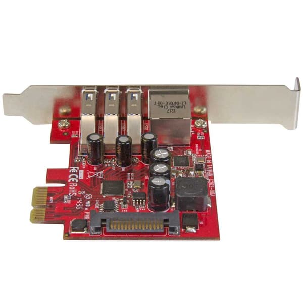 Startech Pci-e Udvidelseskort Pexusb3s3ge Rød,Søvfarvet