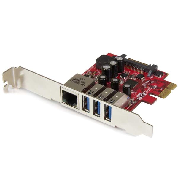 Startech Pci-e Udvidelseskort Pexusb3s3ge Rød,Søvfarvet