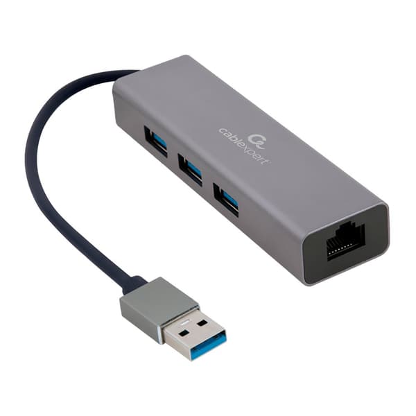 Gembird Hub A-amu3-lan-01 Kirkas