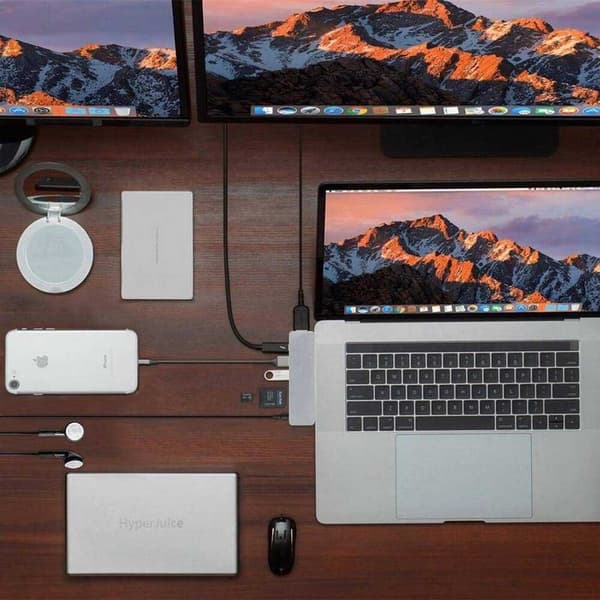 Hyper Drive Solo Hub For Macbook Pc & Usb-c Devices Søvfarvet