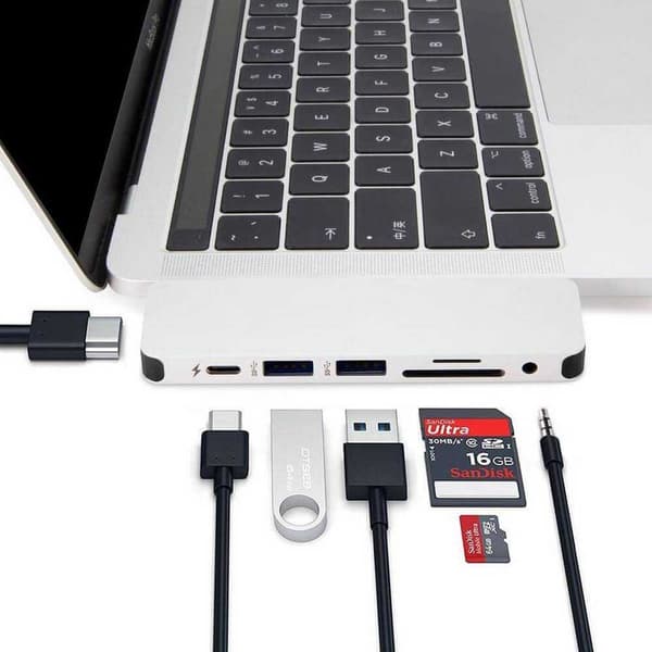Hyper Drive Solo Hub For Macbook Pc & Usb-c Devices Søvfarvet