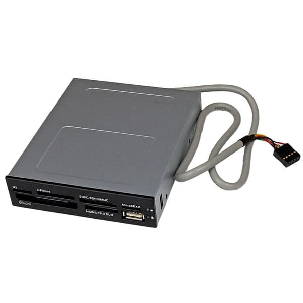 Startech 3,5 Tommer Foran Bugt Usb Hukommelse Kort Læser Sort