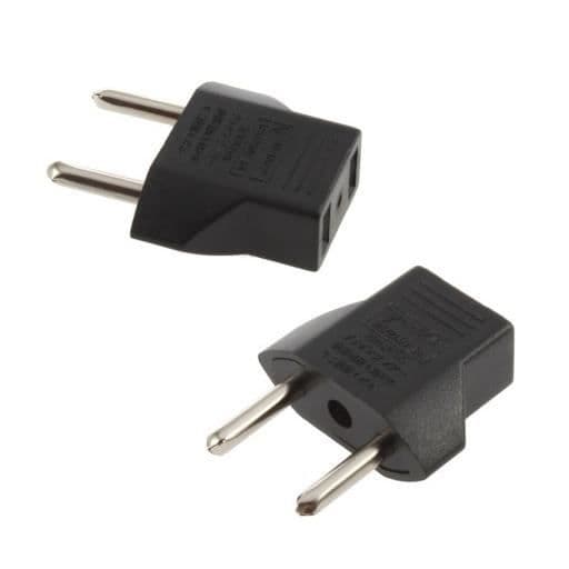 Adapter - US-EURO - EU - 125V-250V - 6A - Svart
