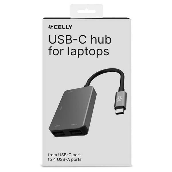 Celly Hub Prohub4in1sv Usb-c/usb Søvfarvet