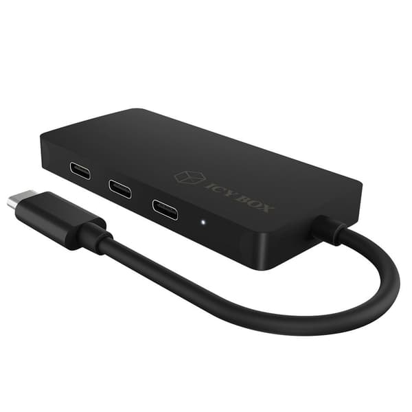 Raidsonic Ib-hub Icy Boy 1429-cpd 4 Hamn Usb C Nav Svart