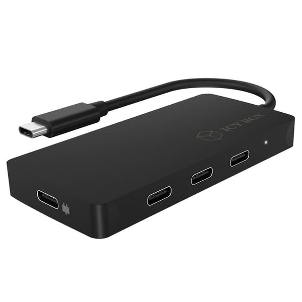 Raidsonic Ib-hub Icy Boy 1429-cpd 4 Hamn Usb C Nav Svart