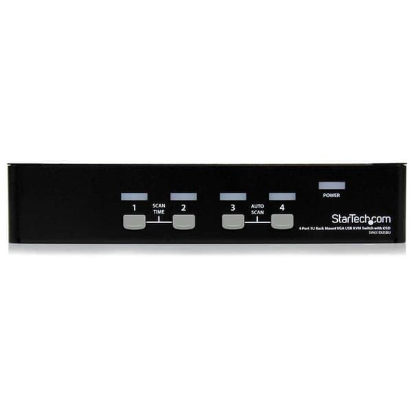 Startech Byt Pendlare Rack 1u Usb 2.0 4 Port Kvm Svart