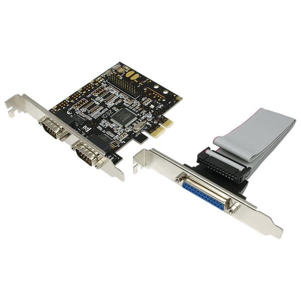 Logilink Pc0033 Pci-e Til 2 Serie+parallel Udvidelseskort Søvfarvet