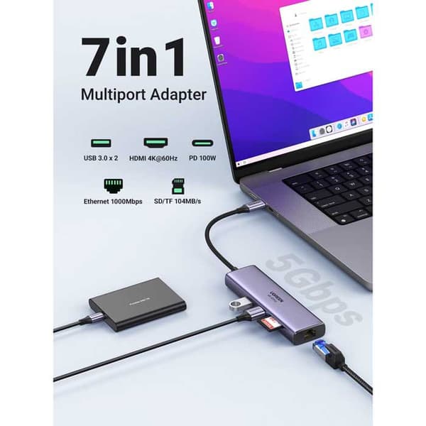 Ugreen Cm512 Revodok 7 I 1 Hub
